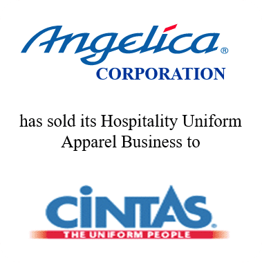 Angelica Corporation sold its Hospitality Uniform Apparel Business to Cintas