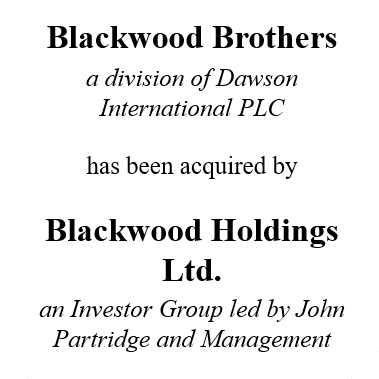 Blackwood Brothers acquired by Blackwood Holdings Ltd.