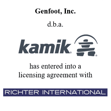 Genfoot, Inc entered into a licensing agreement with Ritcher International